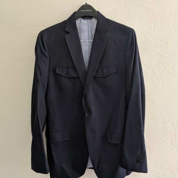 Banana Republic Men's Navy Blazer - 40L - Picture 2 of 5